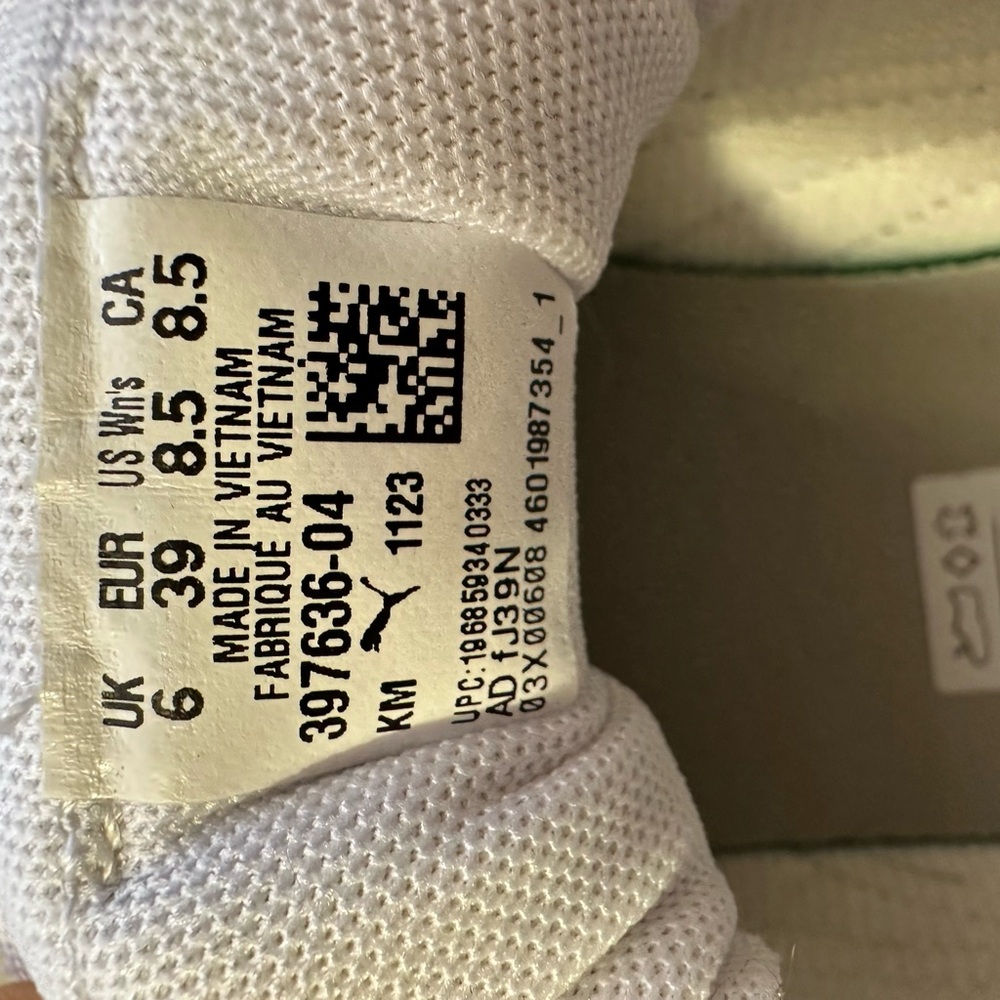 Puma Club 5v5 Beige Suede w/ White & Black Leather Sneakers - Picture 2 of 9